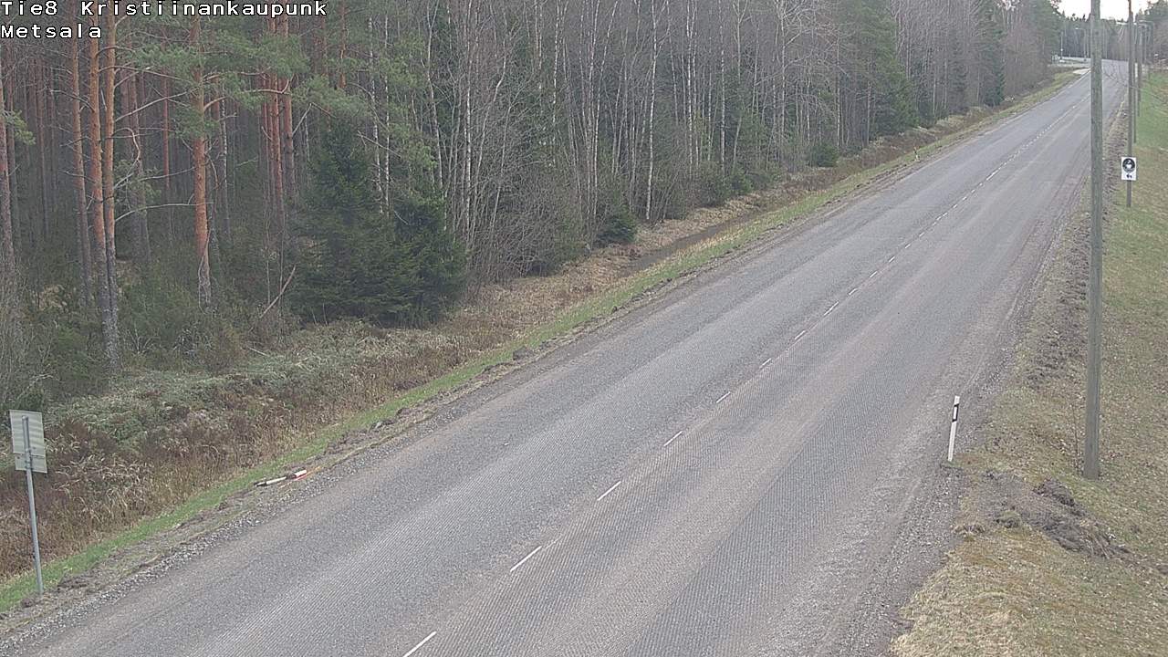 Weather Camera Image Väg 8 Kristinestad, Ömossa, Kristiinankaupunki, Pohjanmaa