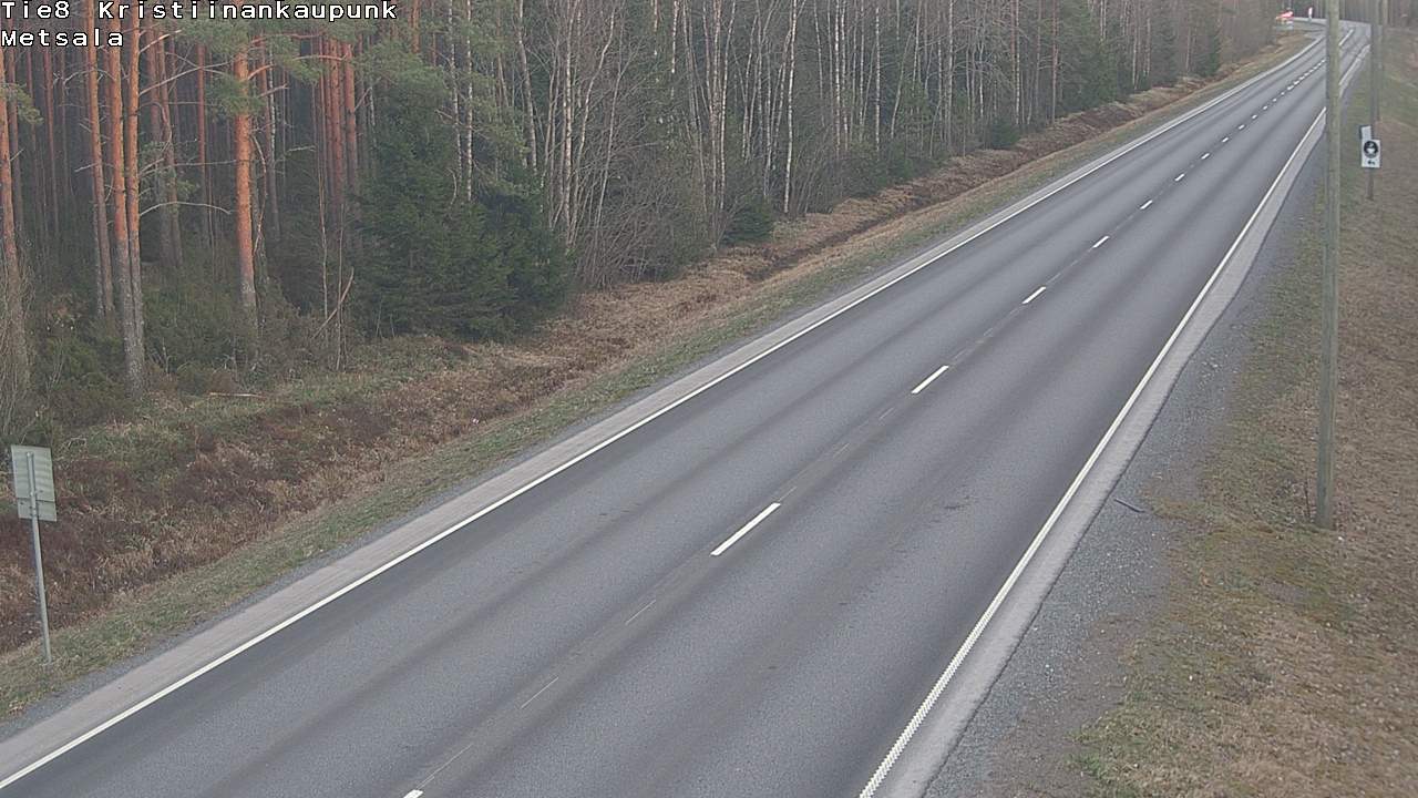 Weather Camera Image Väg 8 Kristinestad, Ömossa, Kristiinankaupunki, Pohjanmaa