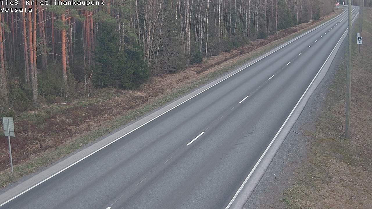 Weather Camera Image Väg 8 Kristinestad, Ömossa, Kristiinankaupunki, Pohjanmaa