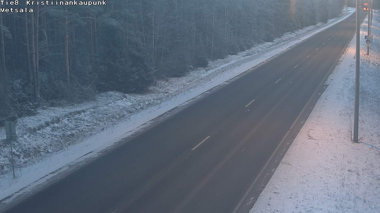 Weather Camera Image Road 8 Kristiinankaupunki Metsälä, Kristiinankaupunki, Pohjanmaa