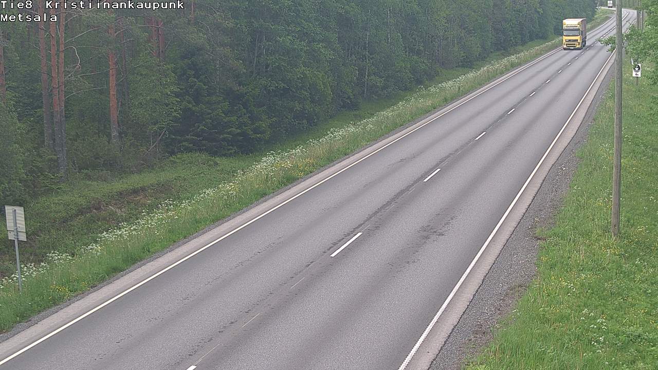 Weather Camera Image Road 8 Kristiinankaupunki Metsälä, Kristiinankaupunki, Pohjanmaa