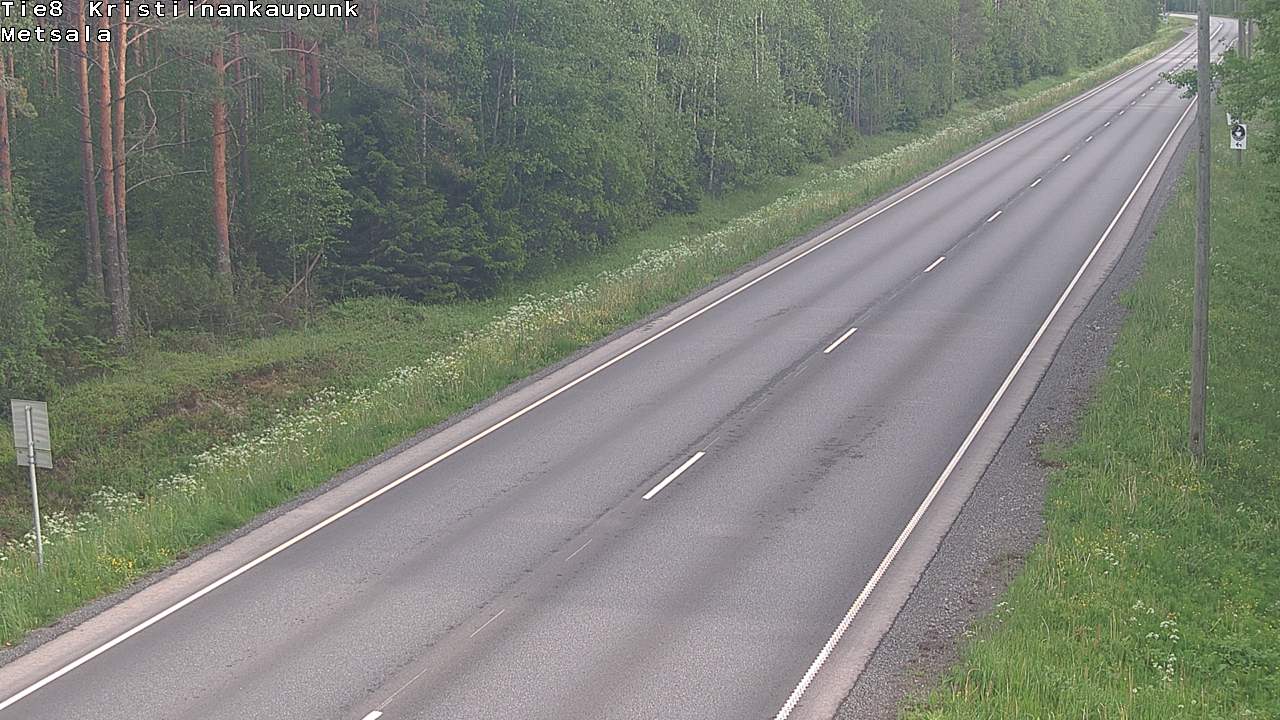 Kelikamerat Kuva Tie 8 Kristiinankaupunki, Metsälä, Kristiinankaupunki, Pohjanmaa