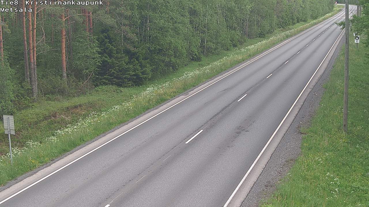 Kelikamerat Kuva Tie 8 Kristiinankaupunki, Metsälä, Kristiinankaupunki, Pohjanmaa