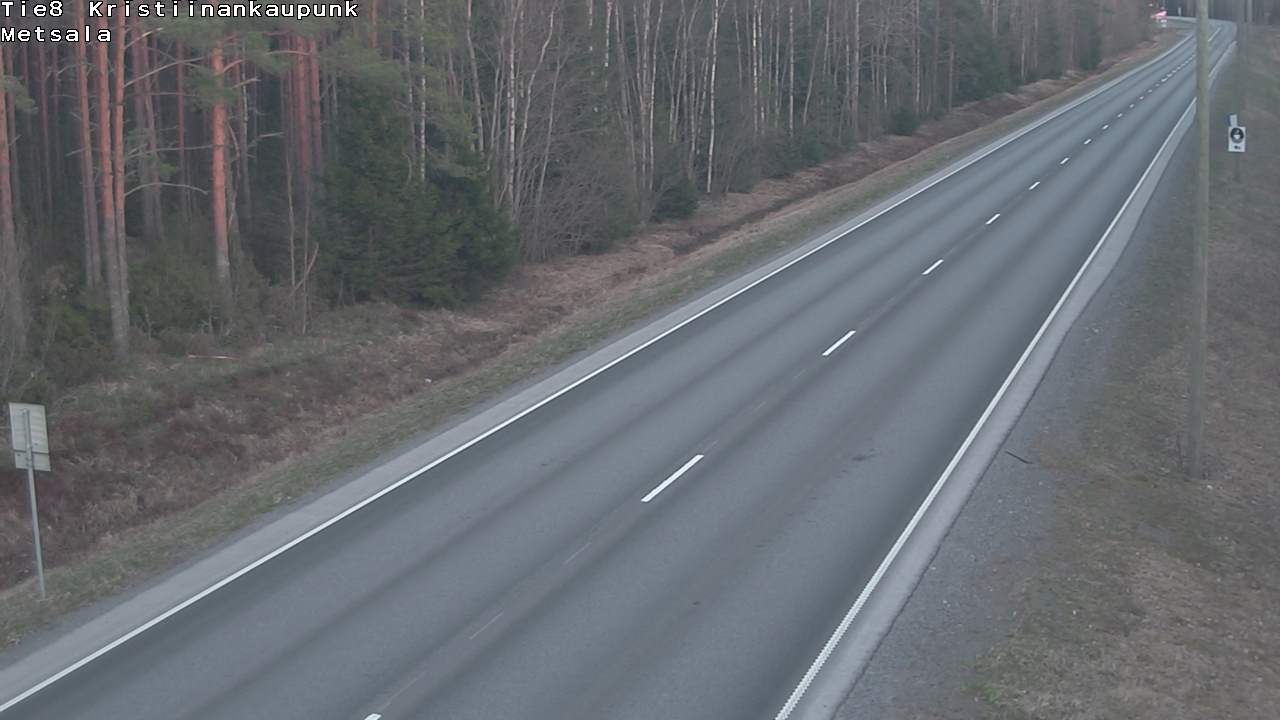Weather Camera Image Väg 8 Kristinestad, Ömossa, Kristiinankaupunki, Pohjanmaa