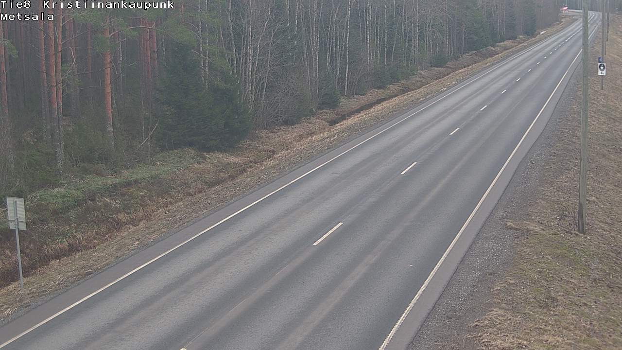 Weather Camera Image Road 8 Kristiinankaupunki Metsälä, Kristiinankaupunki, Pohjanmaa