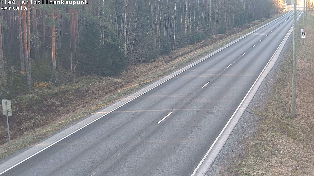Weather Camera Image Väg 8 Kristinestad, Ömossa, Kristiinankaupunki, Pohjanmaa