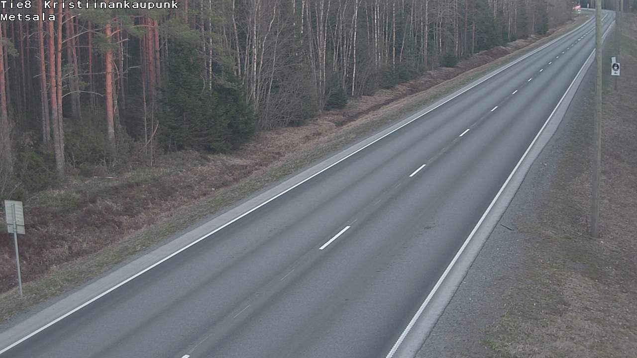 Weather Camera Image Väg 8 Kristinestad, Ömossa, Kristiinankaupunki, Pohjanmaa