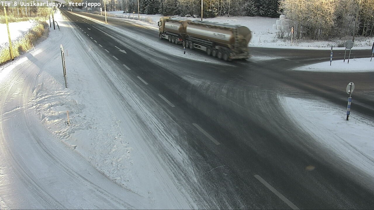 Weather Camera Image Väg 8 Nykarleby, Ytterjeppo, Uusikaarlepyy, Pohjanmaa