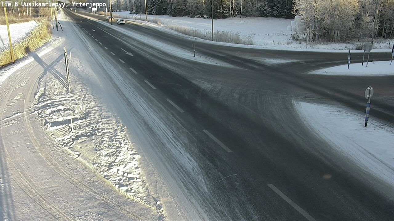 Weather Camera Image Väg 8 Nykarleby, Ytterjeppo, Uusikaarlepyy, Pohjanmaa