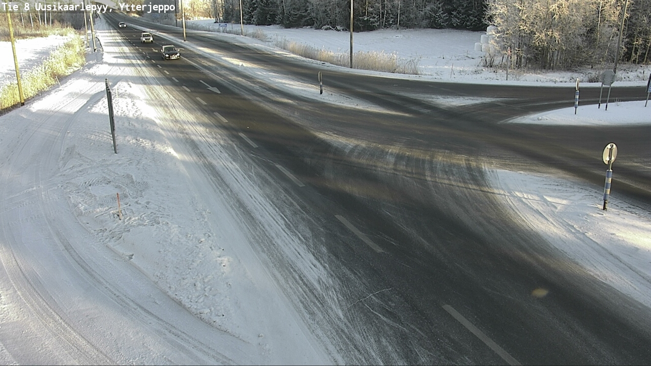 Weather Camera Image Road 8 Uusikaarlepyy, Ytterjeppo, Uusikaarlepyy, Pohjanmaa