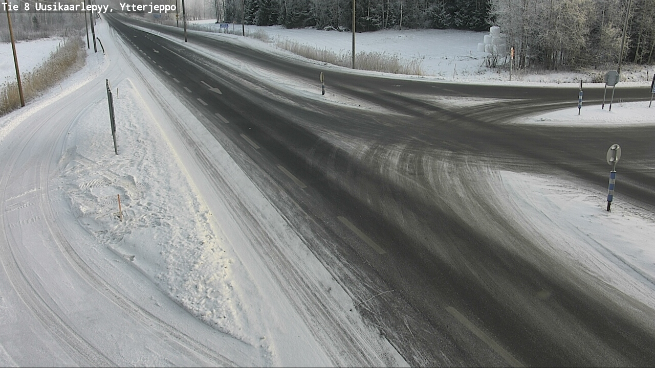 Weather Camera Image Road 8 Uusikaarlepyy, Ytterjeppo, Uusikaarlepyy, Pohjanmaa