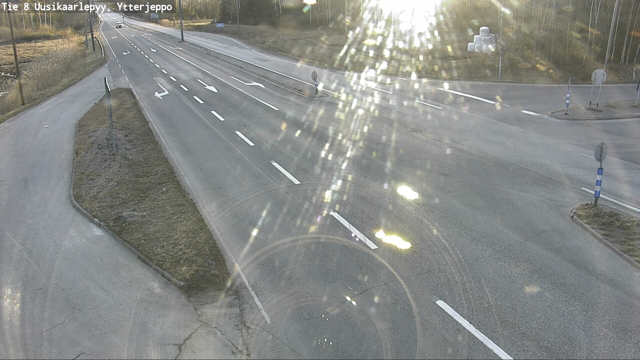 Weather Camera Image Väg 8 Nykarleby, Ytterjeppo, Uusikaarlepyy, Pohjanmaa