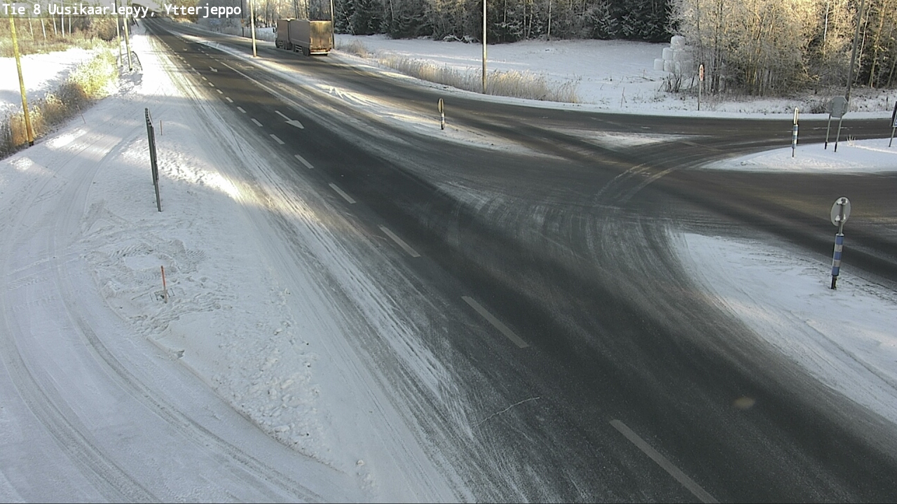 Weather Camera Image Road 8 Uusikaarlepyy, Ytterjeppo, Uusikaarlepyy, Pohjanmaa