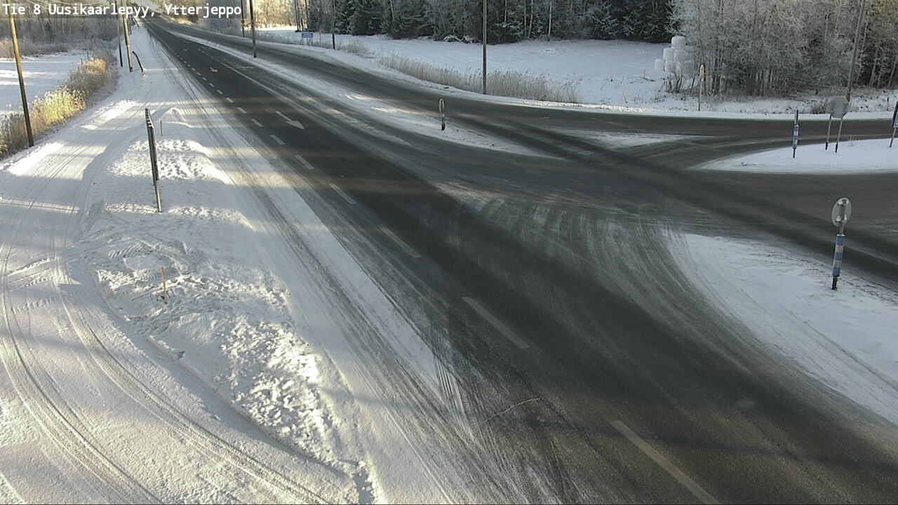 Weather Camera Image Road 8 Uusikaarlepyy, Ytterjeppo, Uusikaarlepyy, Pohjanmaa