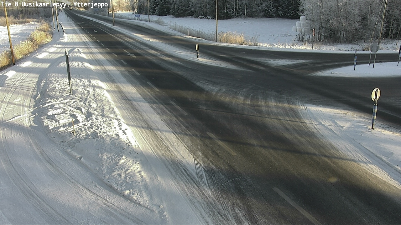 Weather Camera Image Road 8 Uusikaarlepyy, Ytterjeppo, Uusikaarlepyy, Pohjanmaa
