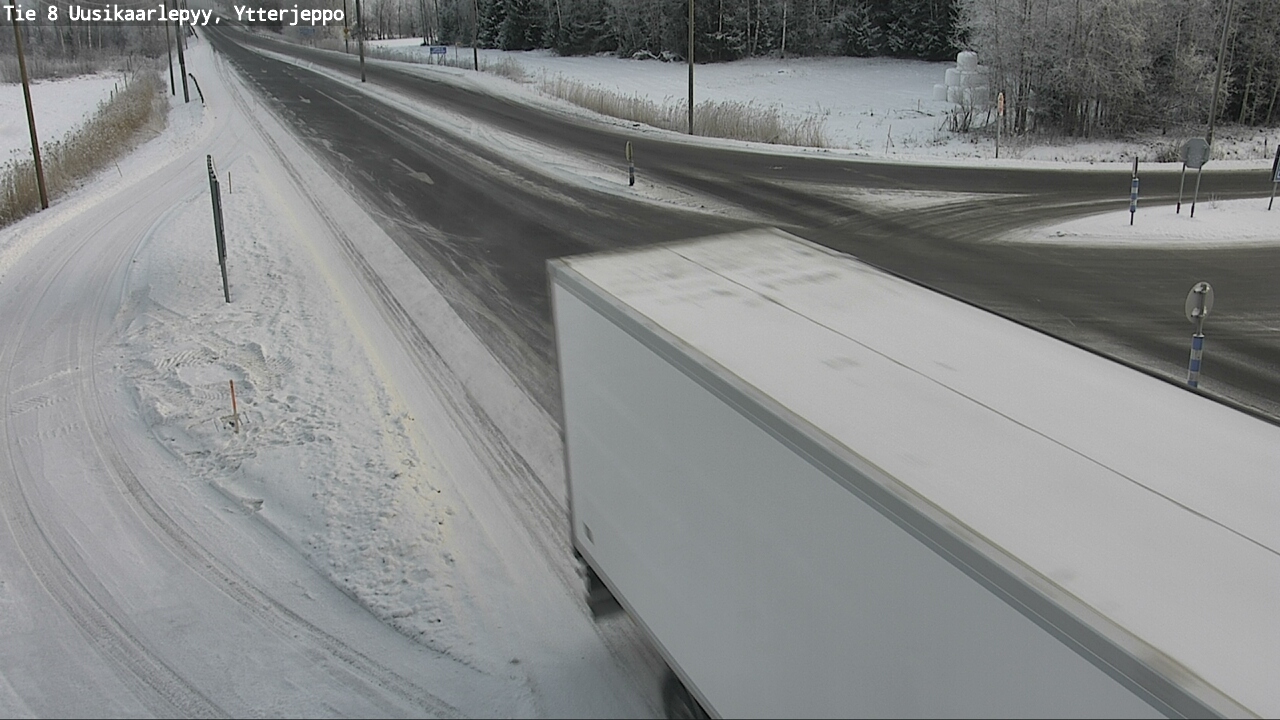 Weather Camera Image Road 8 Uusikaarlepyy, Ytterjeppo, Uusikaarlepyy, Pohjanmaa