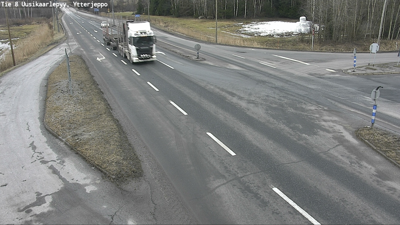 Weather Camera Image Road 8 Uusikaarlepyy, Ytterjeppo, Uusikaarlepyy, Pohjanmaa