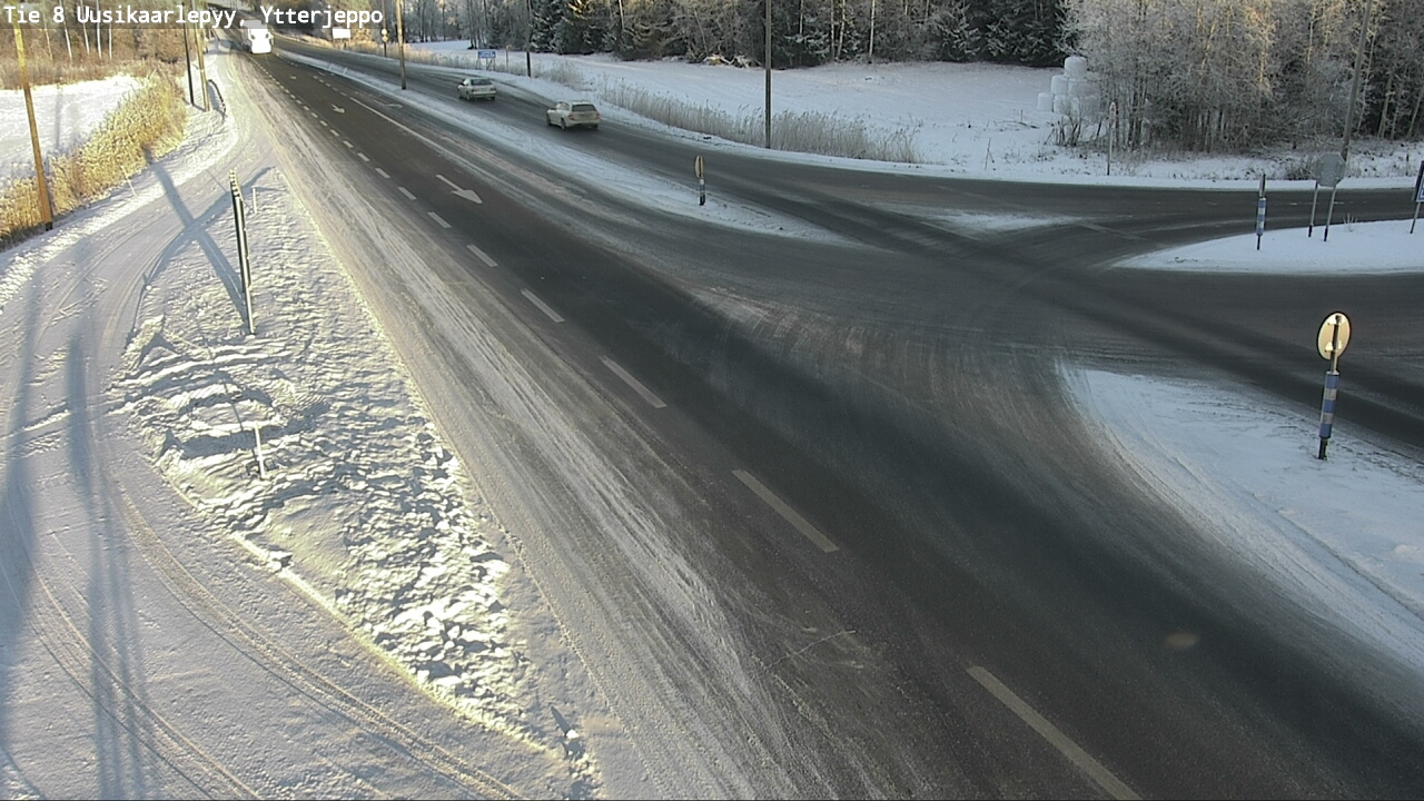 Weather Camera Image Väg 8 Nykarleby, Ytterjeppo, Uusikaarlepyy, Pohjanmaa