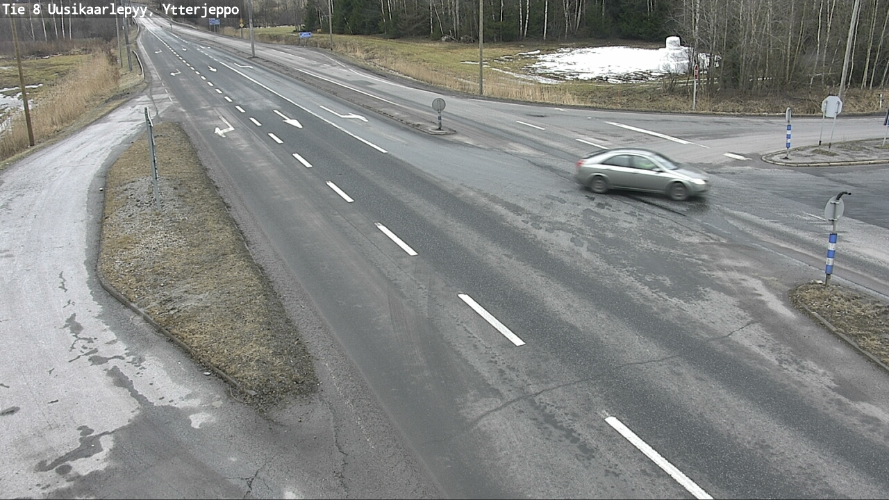 Weather Camera Image Road 8 Uusikaarlepyy, Ytterjeppo, Uusikaarlepyy, Pohjanmaa