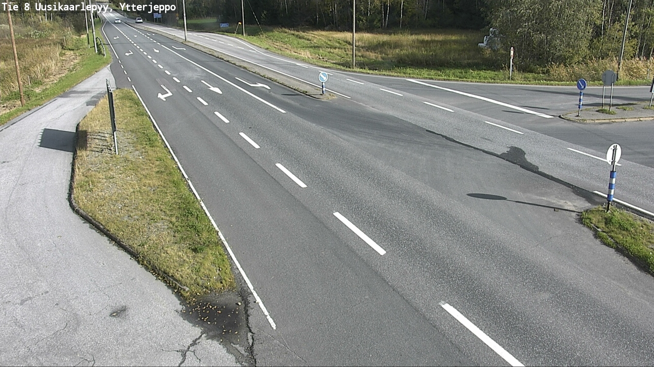 Weather Camera Image Road 8 Uusikaarlepyy, Ytterjeppo, Uusikaarlepyy, Pohjanmaa