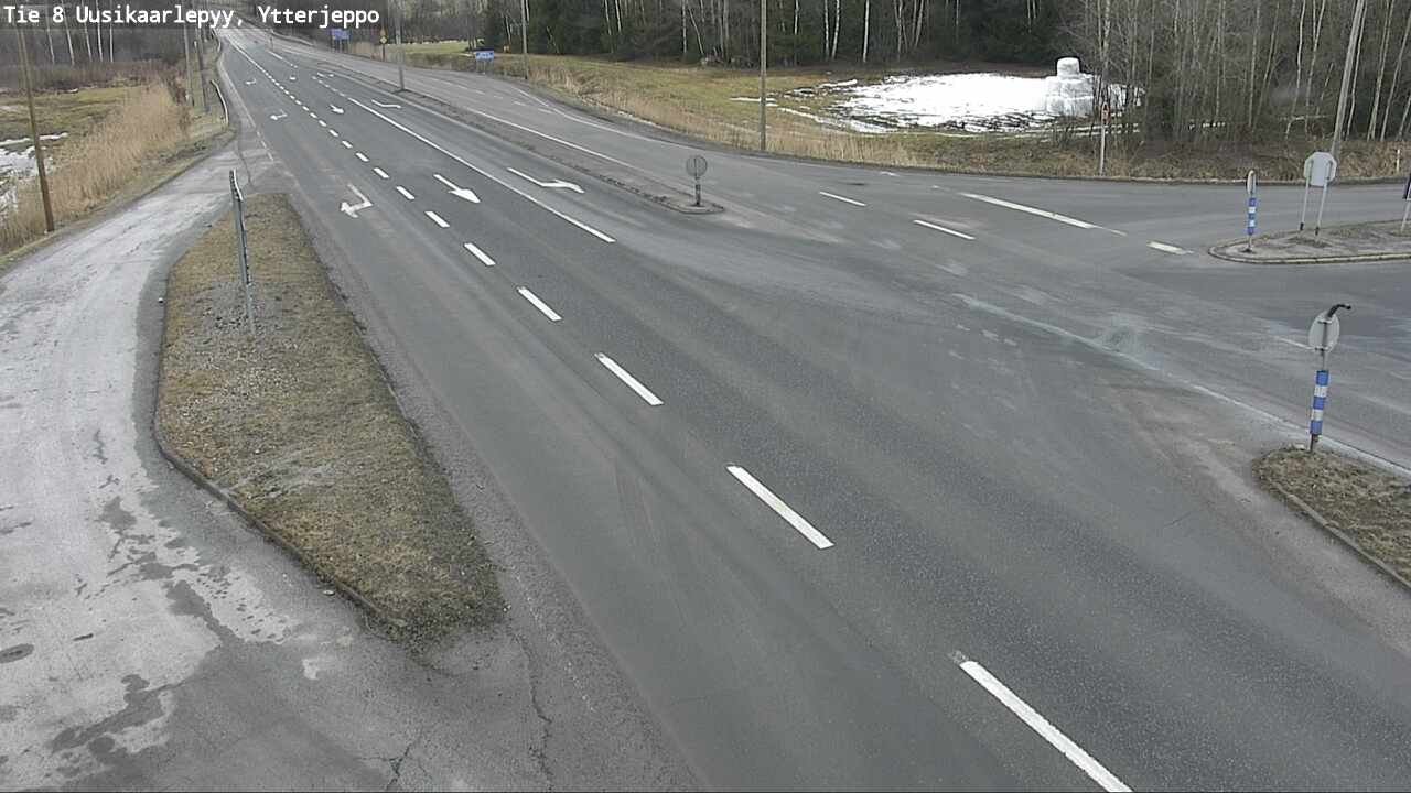 Weather Camera Image Road 8 Uusikaarlepyy, Ytterjeppo, Uusikaarlepyy, Pohjanmaa