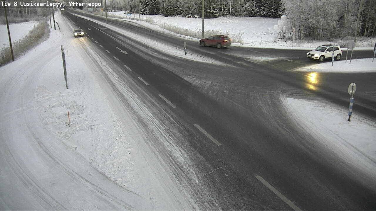 Weather Camera Image Väg 8 Nykarleby, Ytterjeppo, Uusikaarlepyy, Pohjanmaa