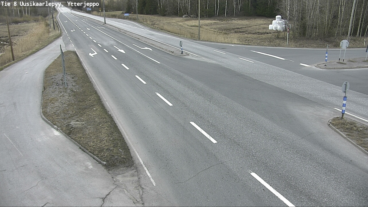 Weather Camera Image Väg 8 Nykarleby, Ytterjeppo, Uusikaarlepyy, Pohjanmaa