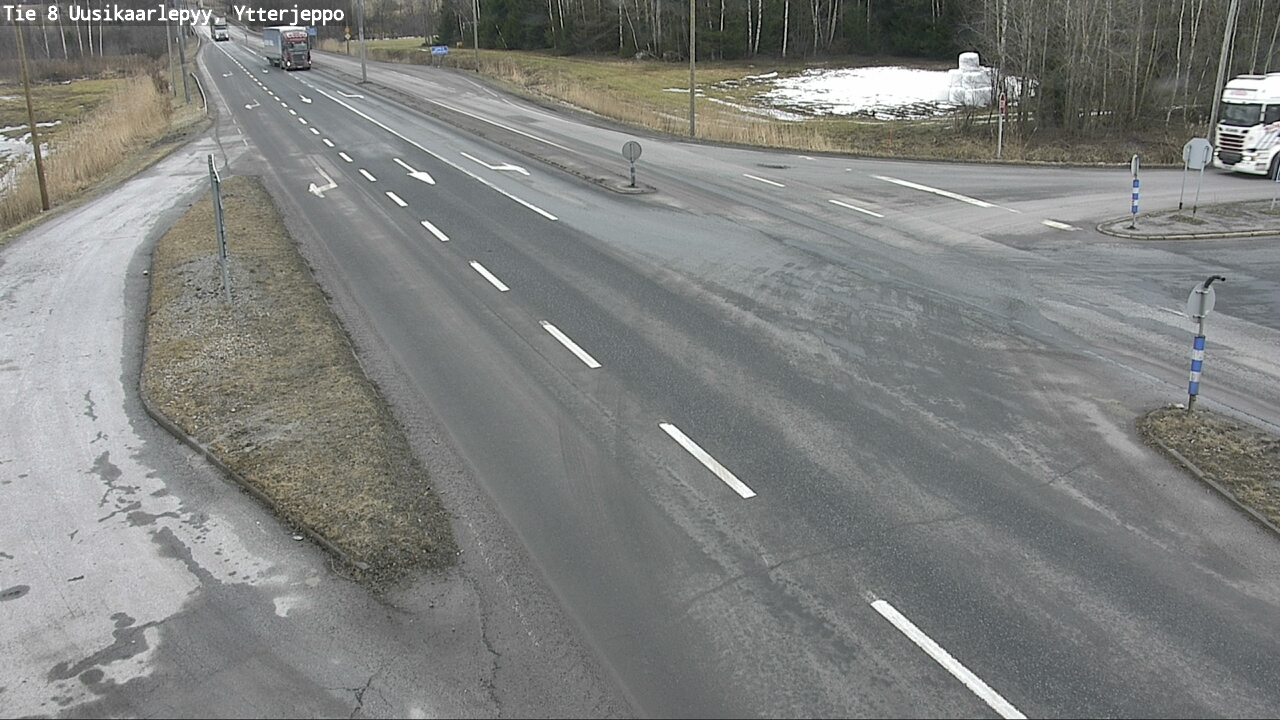 Weather Camera Image Väg 8 Nykarleby, Ytterjeppo, Uusikaarlepyy, Pohjanmaa