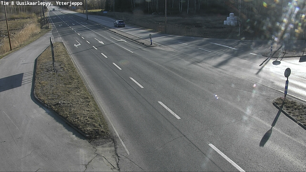 Weather Camera Image Road 8 Uusikaarlepyy, Ytterjeppo, Uusikaarlepyy, Pohjanmaa