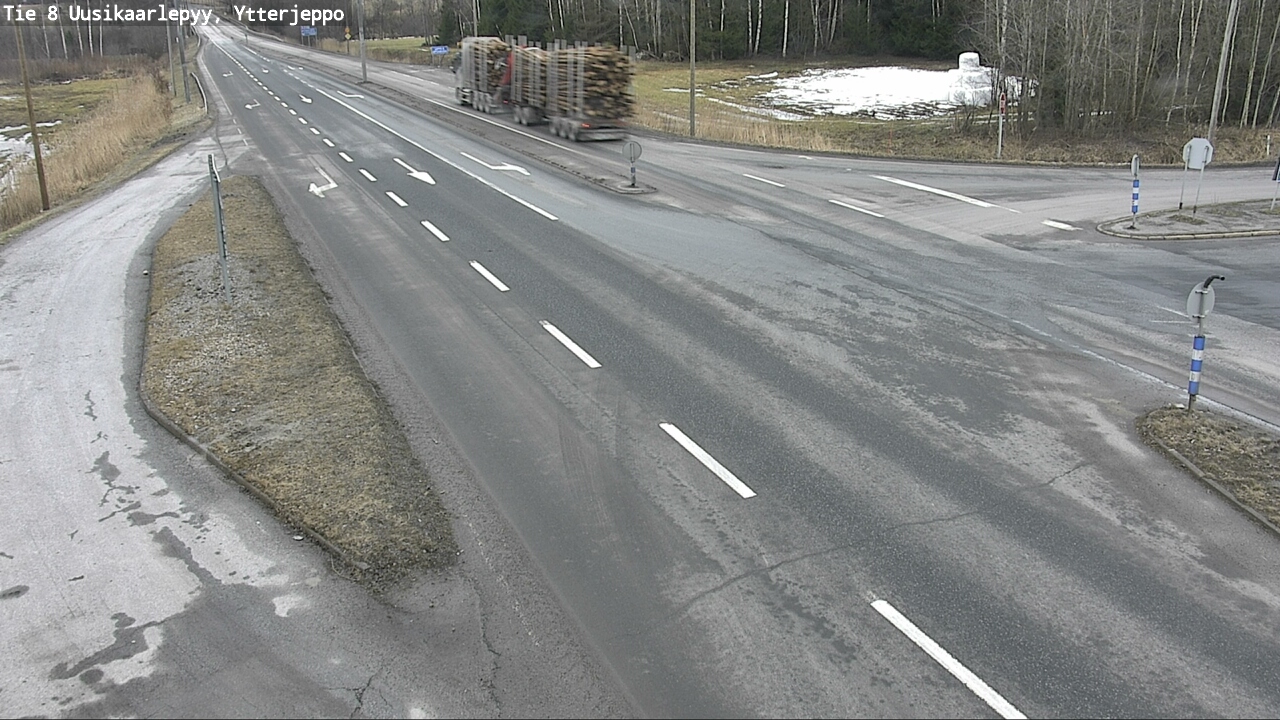 Weather Camera Image Väg 8 Nykarleby, Ytterjeppo, Uusikaarlepyy, Pohjanmaa