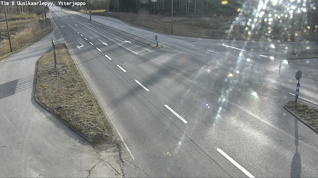 Weather Camera Image Road 8 Uusikaarlepyy, Ytterjeppo, Uusikaarlepyy, Pohjanmaa