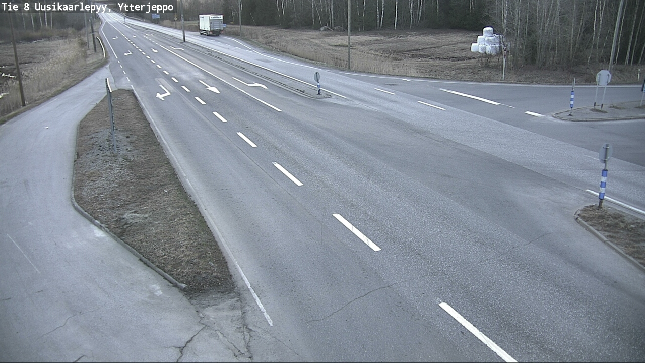 Weather Camera Image Road 8 Uusikaarlepyy, Ytterjeppo, Uusikaarlepyy, Pohjanmaa