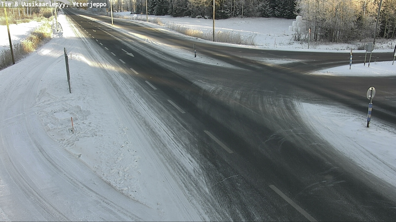 Weather Camera Image Road 8 Uusikaarlepyy, Ytterjeppo, Uusikaarlepyy, Pohjanmaa