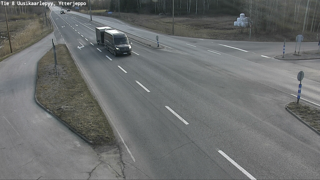 Weather Camera Image Road 8 Uusikaarlepyy, Ytterjeppo, Uusikaarlepyy, Pohjanmaa