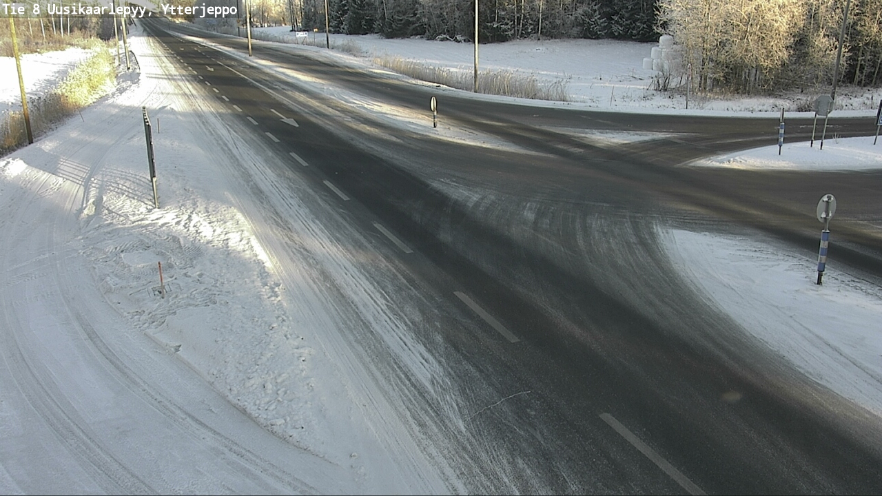 Weather Camera Image Road 8 Uusikaarlepyy, Ytterjeppo, Uusikaarlepyy, Pohjanmaa