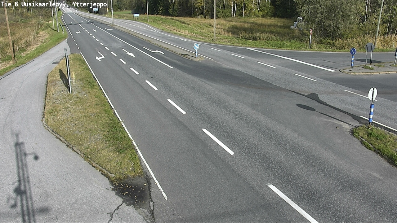 Weather Camera Image Väg 8 Nykarleby, Ytterjeppo, Uusikaarlepyy, Pohjanmaa