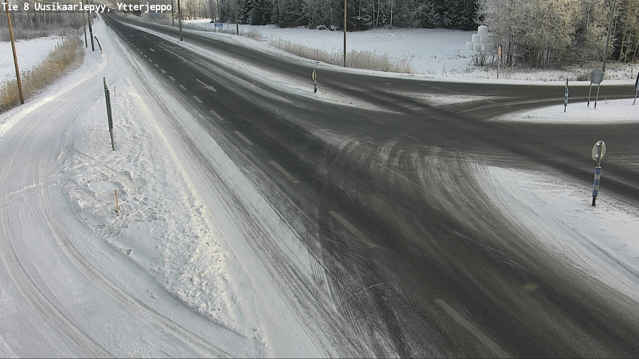 Weather Camera Image Road 8 Uusikaarlepyy, Ytterjeppo, Uusikaarlepyy, Pohjanmaa