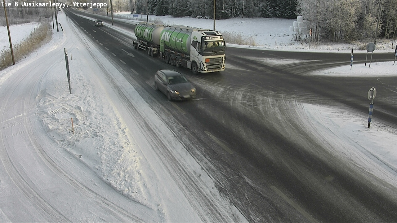 Weather Camera Image Road 8 Uusikaarlepyy, Ytterjeppo, Uusikaarlepyy, Pohjanmaa