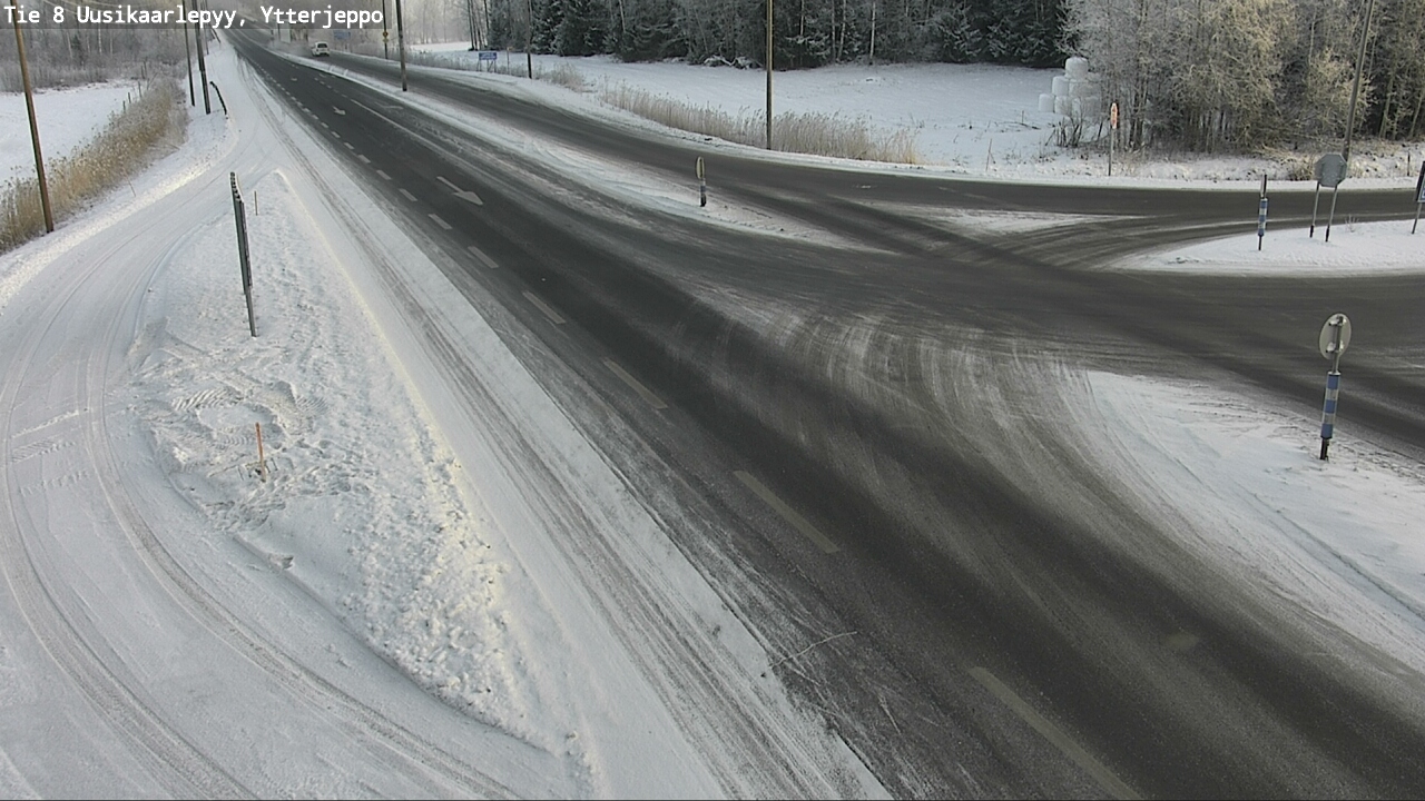 Weather Camera Image Road 8 Uusikaarlepyy, Ytterjeppo, Uusikaarlepyy, Pohjanmaa