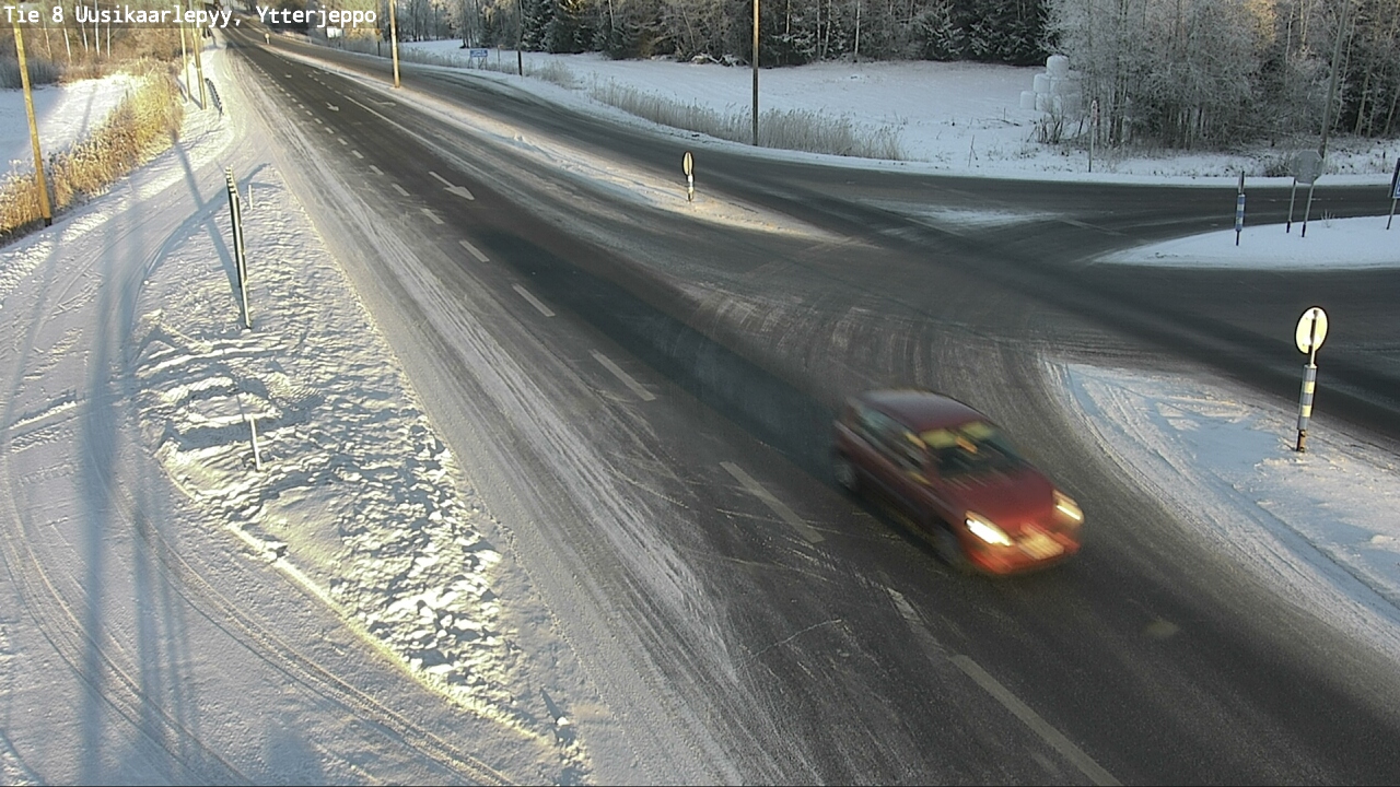 Weather Camera Image Väg 8 Nykarleby, Ytterjeppo, Uusikaarlepyy, Pohjanmaa