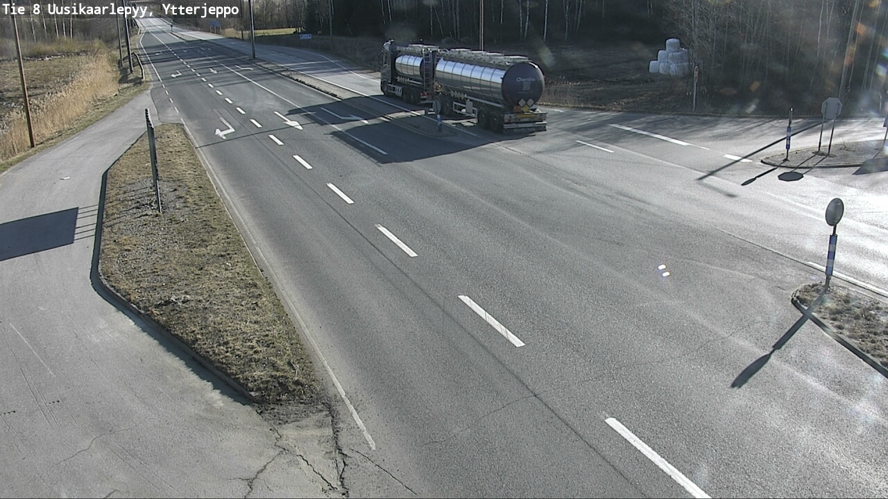 Weather Camera Image Road 8 Uusikaarlepyy, Ytterjeppo, Uusikaarlepyy, Pohjanmaa