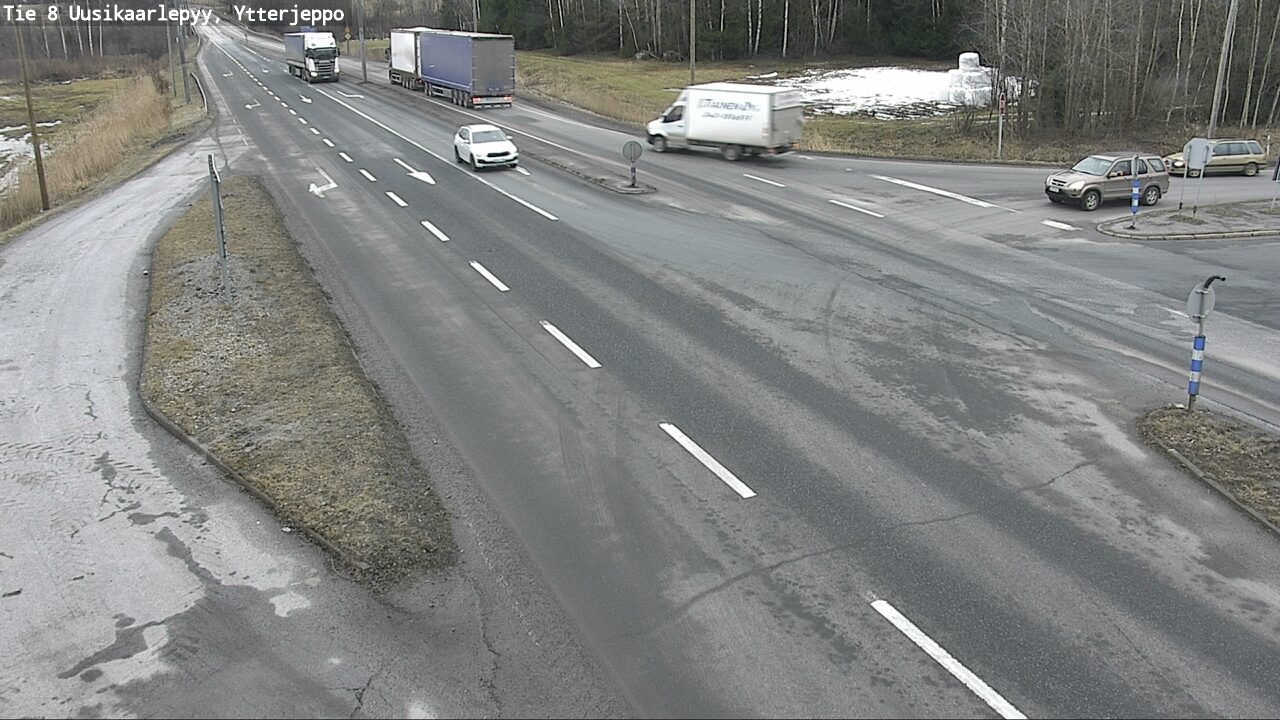Weather Camera Image Väg 8 Nykarleby, Ytterjeppo, Uusikaarlepyy, Pohjanmaa
