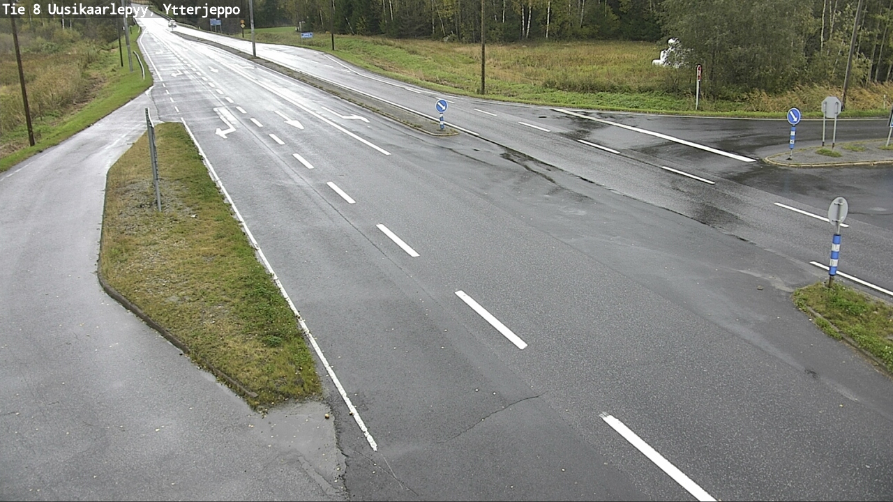 Weather Camera Image Road 8 Uusikaarlepyy, Ytterjeppo, Uusikaarlepyy, Pohjanmaa