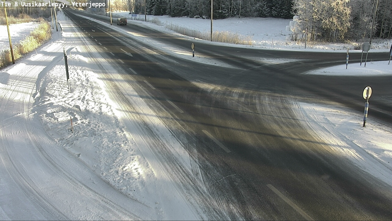 Weather Camera Image Road 8 Uusikaarlepyy, Ytterjeppo, Uusikaarlepyy, Pohjanmaa