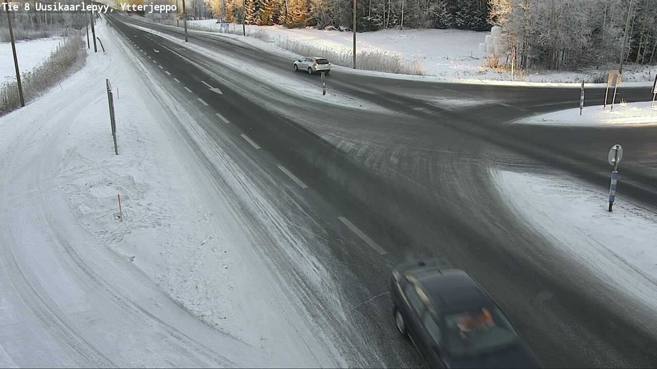 Weather Camera Image Väg 8 Nykarleby, Ytterjeppo, Uusikaarlepyy, Pohjanmaa