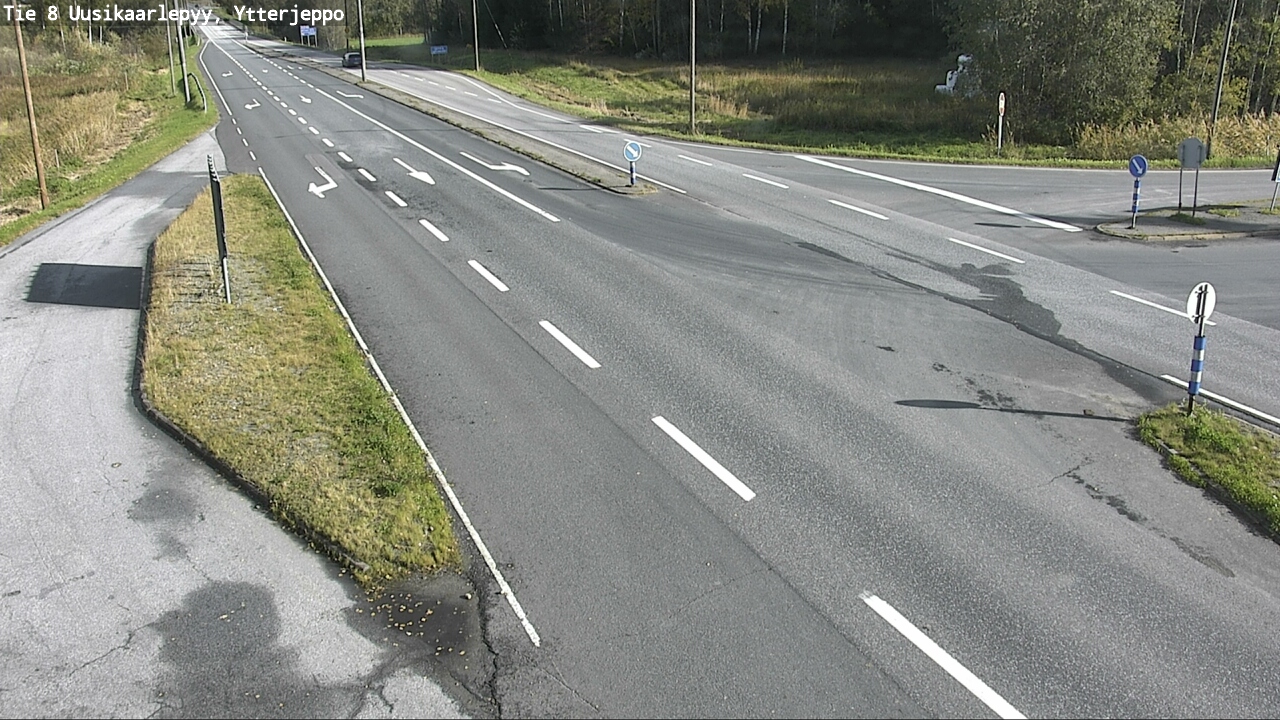 Weather Camera Image Road 8 Uusikaarlepyy, Ytterjeppo, Uusikaarlepyy, Pohjanmaa