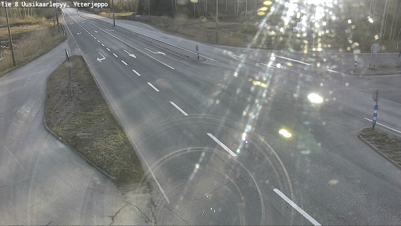 Weather Camera Image Road 8 Uusikaarlepyy, Ytterjeppo, Uusikaarlepyy, Pohjanmaa