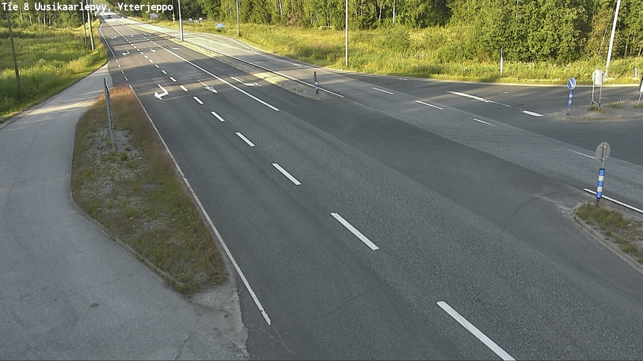 Weather Camera Image Väg 8 Nykarleby, Ytterjeppo, Uusikaarlepyy, Pohjanmaa