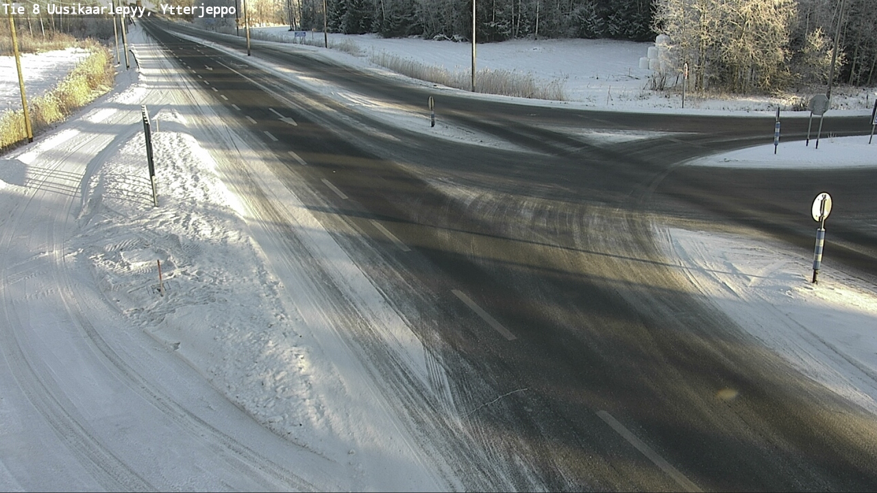 Weather Camera Image Road 8 Uusikaarlepyy, Ytterjeppo, Uusikaarlepyy, Pohjanmaa