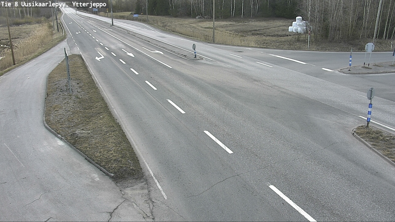 Weather Camera Image Väg 8 Nykarleby, Ytterjeppo, Uusikaarlepyy, Pohjanmaa
